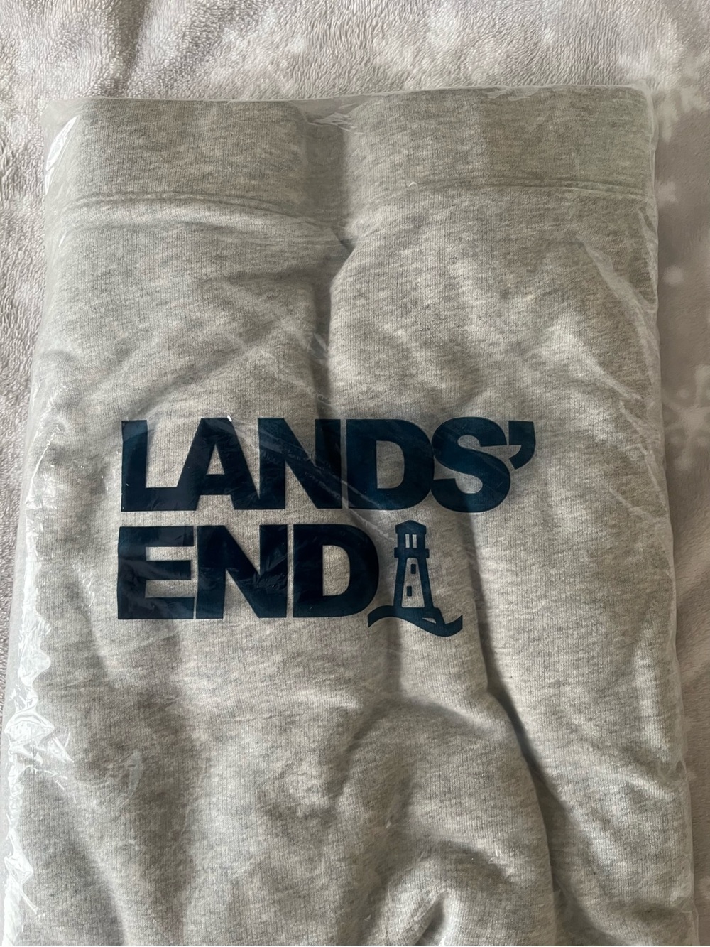Lands' End Heather Gray Wonen’s Ankle Sweatpants
